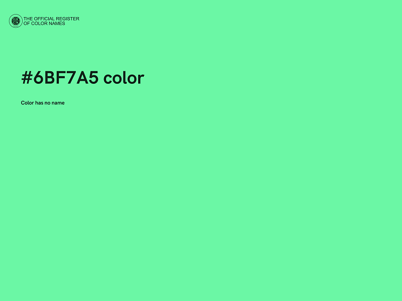 #6BF7A5 color image