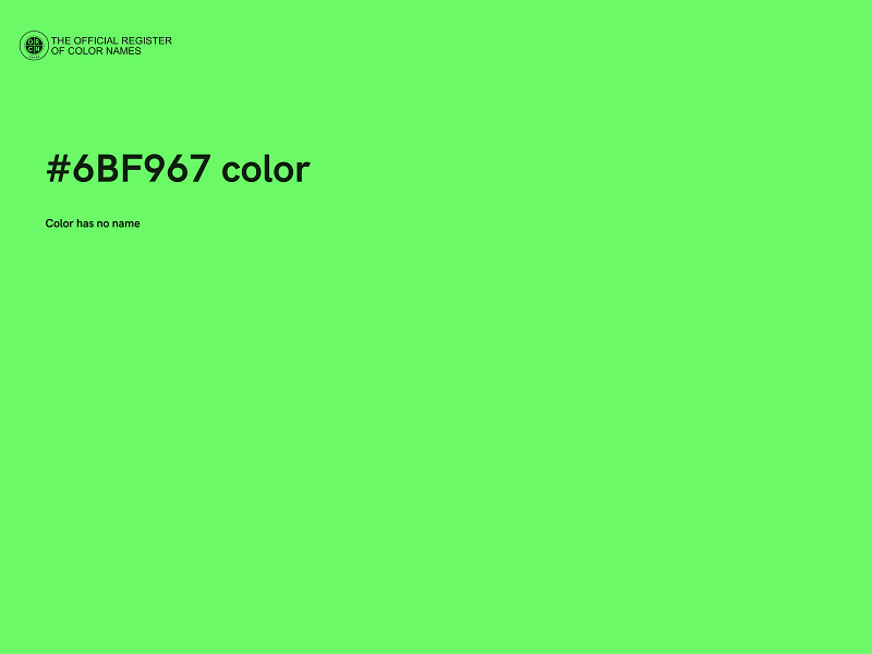 #6BF967 color image