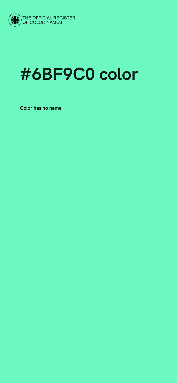 #6BF9C0 color image