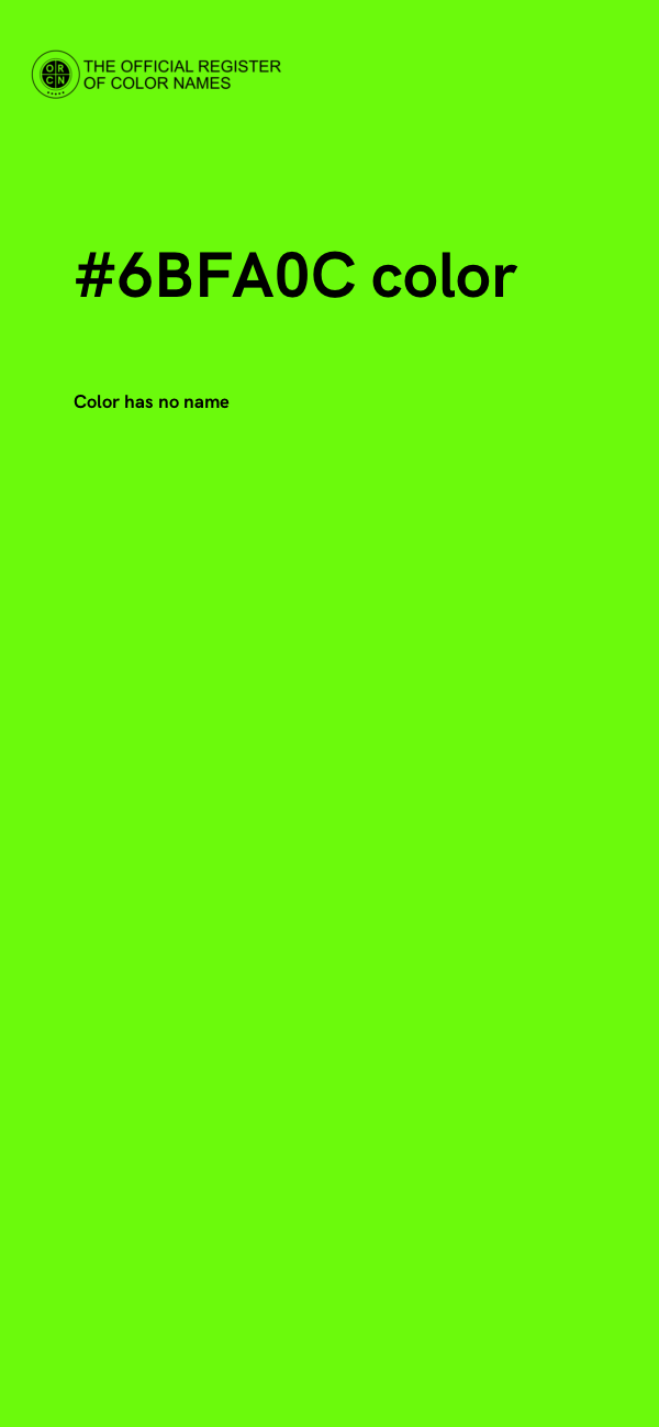 #6BFA0C color image
