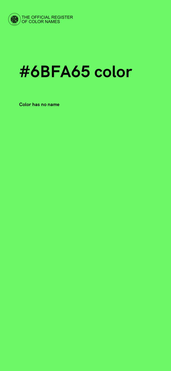 #6BFA65 color image