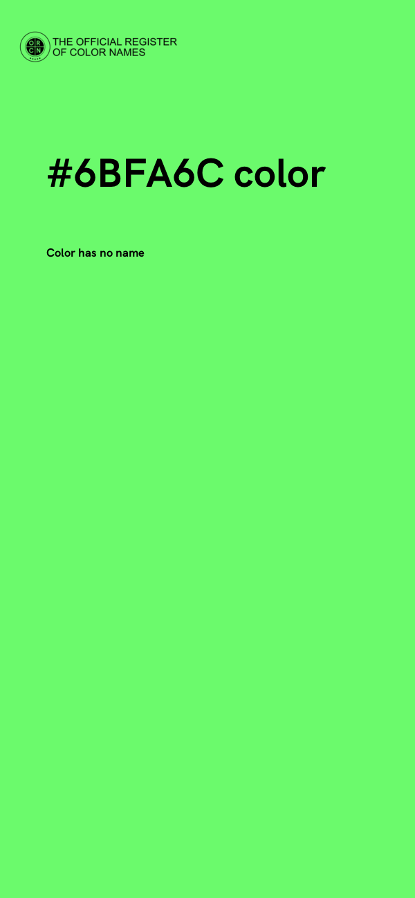 #6BFA6C color image