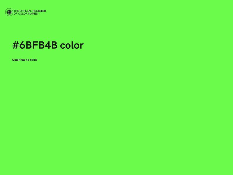 #6BFB4B color image