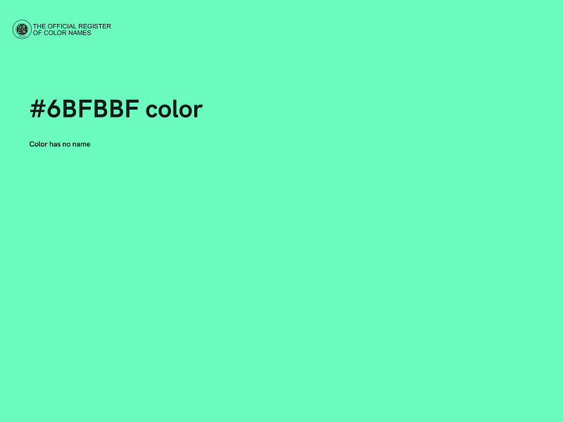 #6BFBBF color image