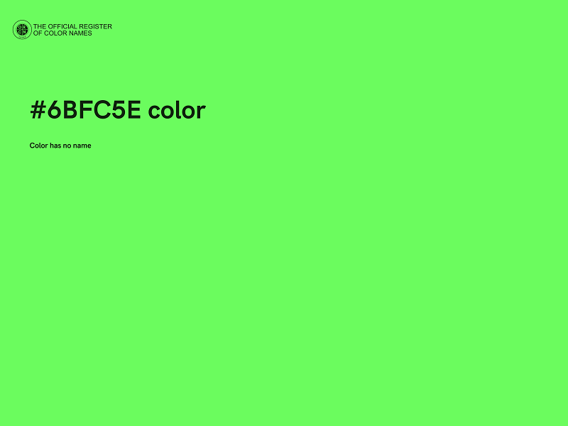 #6BFC5E color image