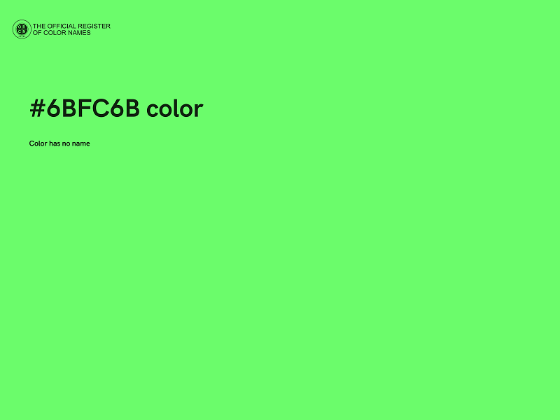 #6BFC6B color image