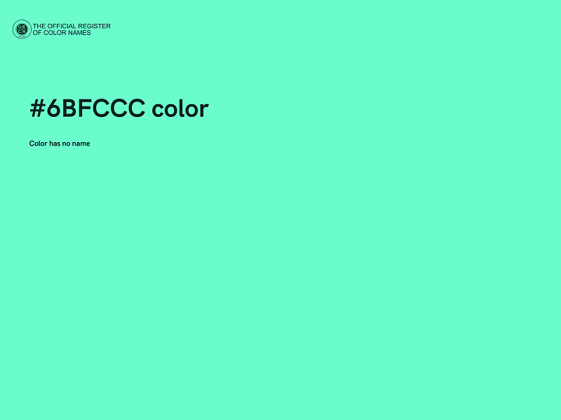 #6BFCCC color image