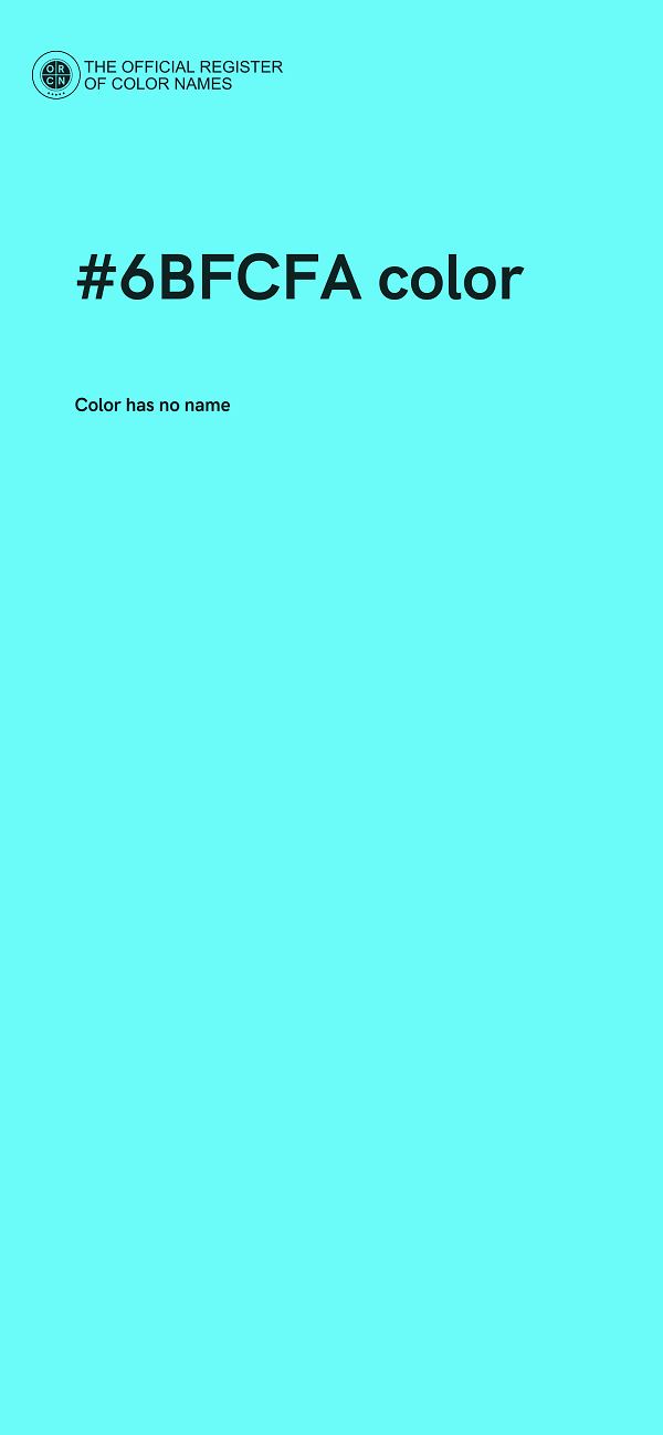 #6BFCFA color image
