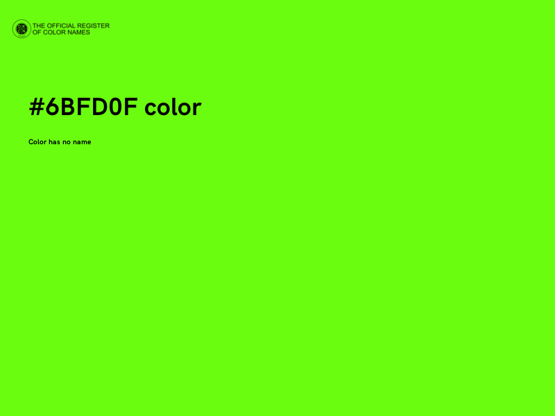 #6BFD0F color image