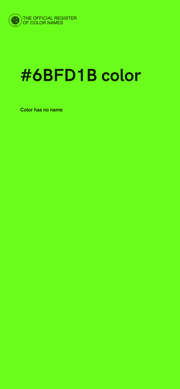#6BFD1B color image