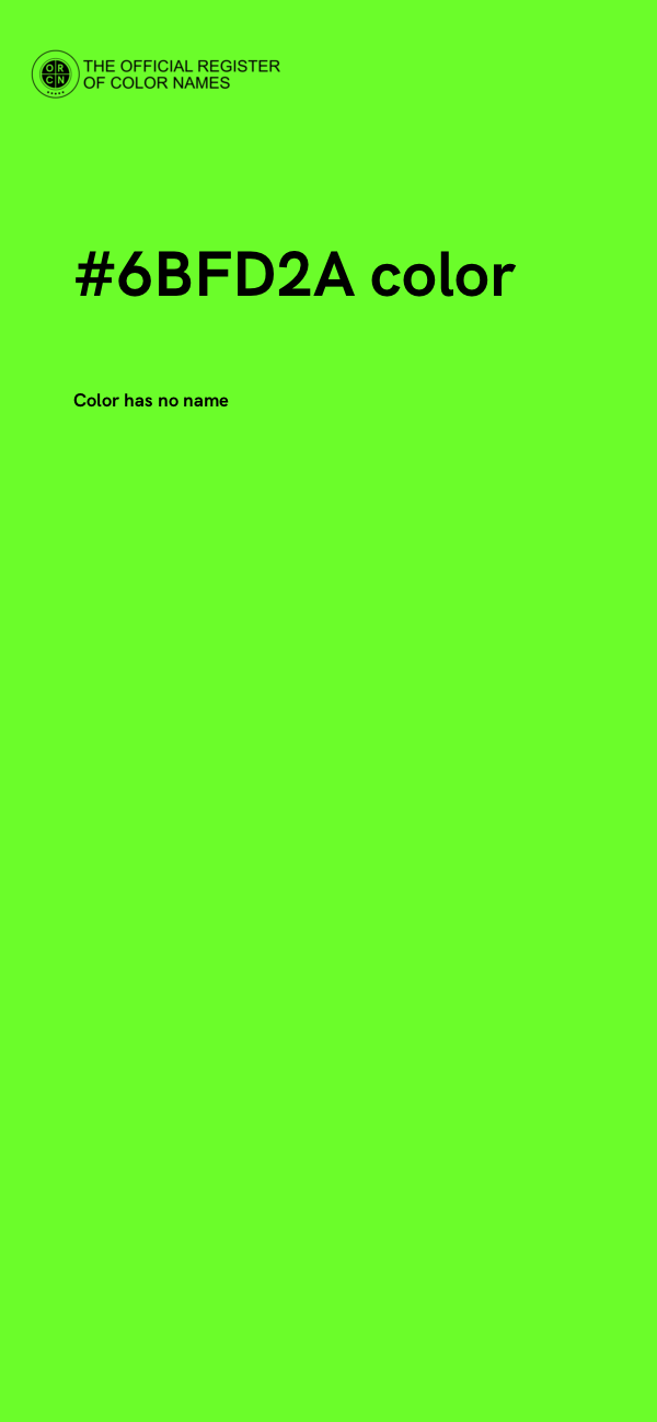 #6BFD2A color image