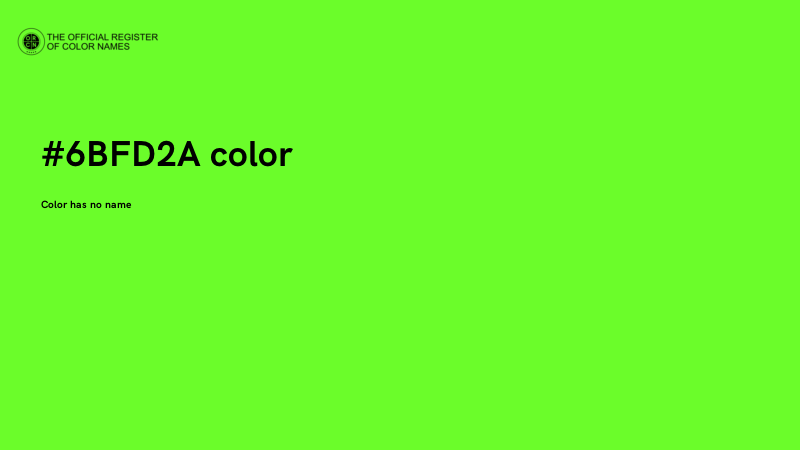#6BFD2A color image
