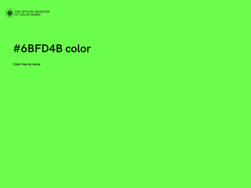 #6BFD4B color image