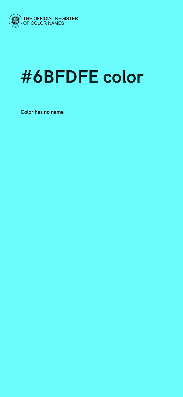 #6BFDFE color image