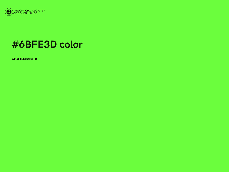 #6BFE3D color image