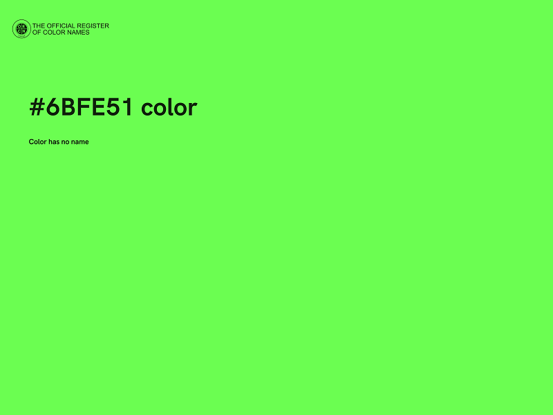 #6BFE51 color image
