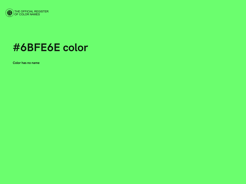 #6BFE6E color image