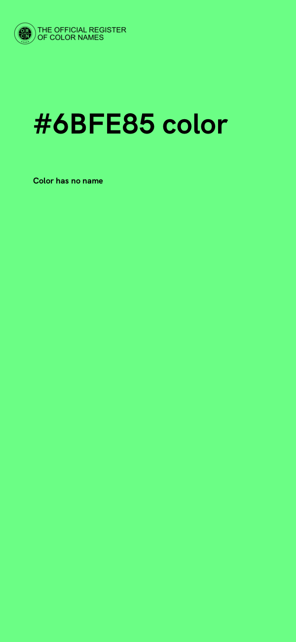 #6BFE85 color image