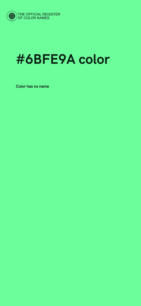 #6BFE9A color image