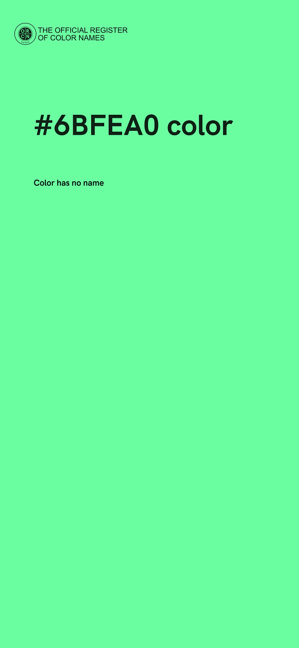 #6BFEA0 color image