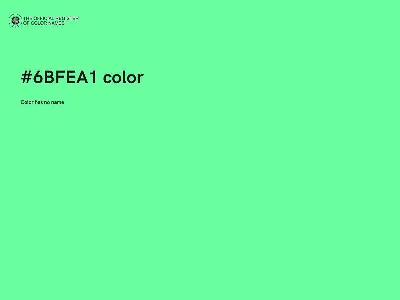 #6BFEA1 color image