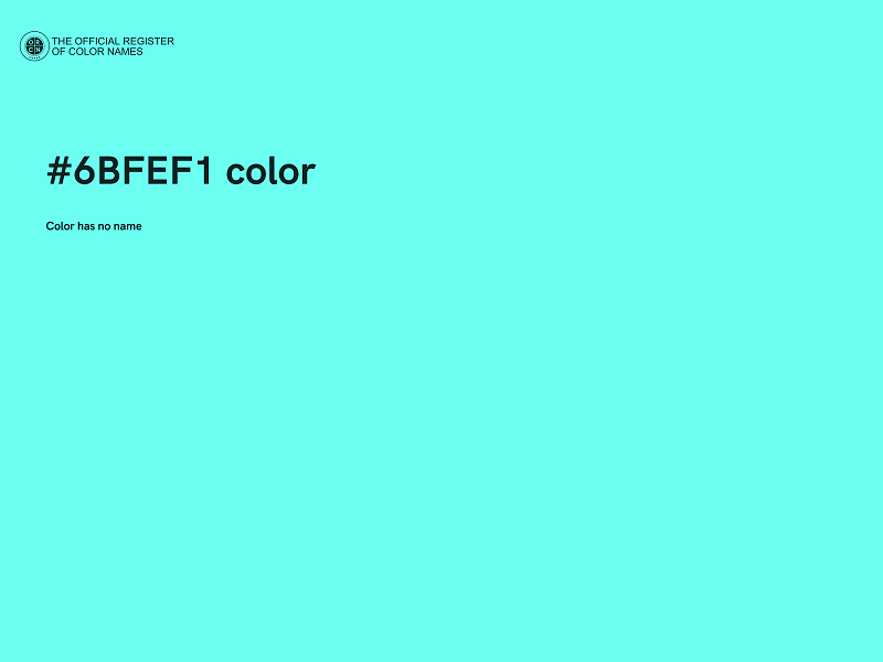 #6BFEF1 color image