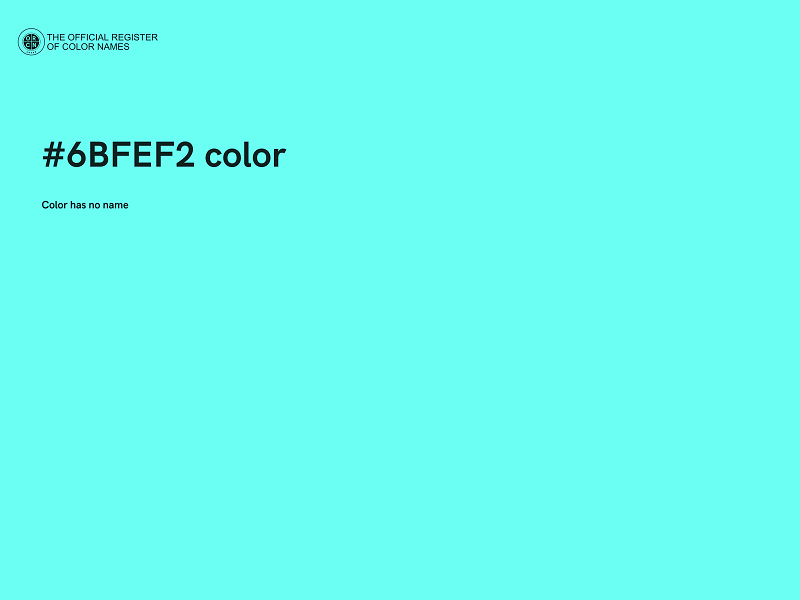 #6BFEF2 color image