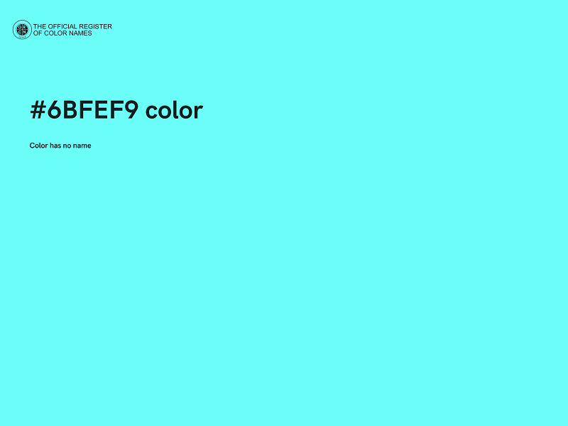 #6BFEF9 color image