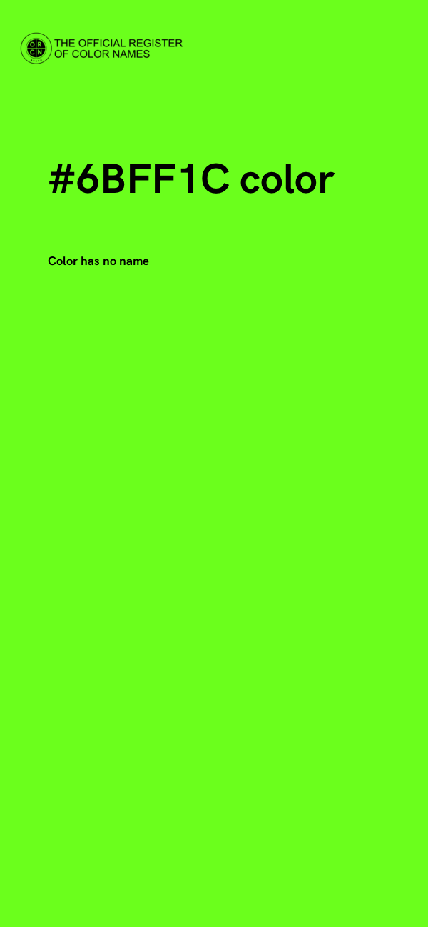 #6BFF1C color image