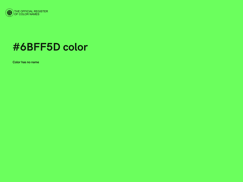 #6BFF5D color image