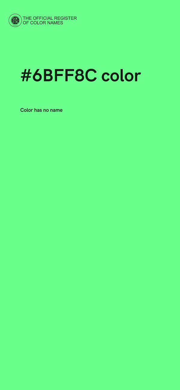 #6BFF8C color image