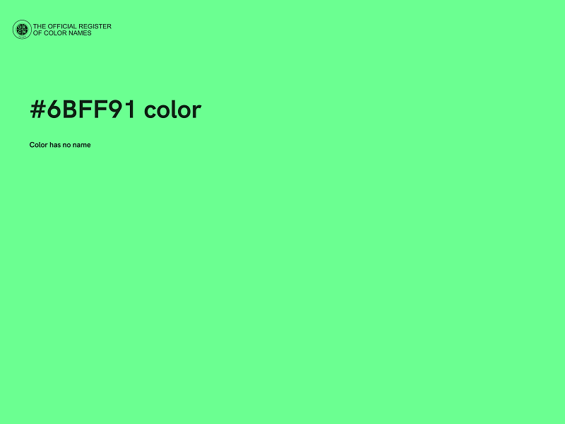 #6BFF91 color image