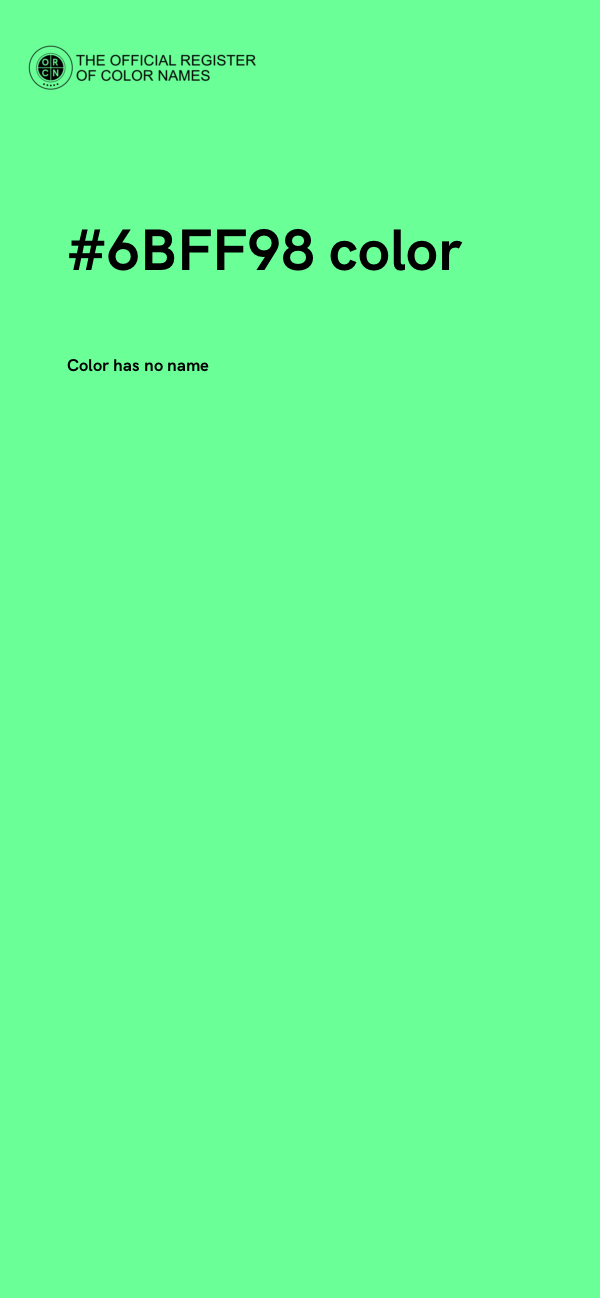 #6BFF98 color image