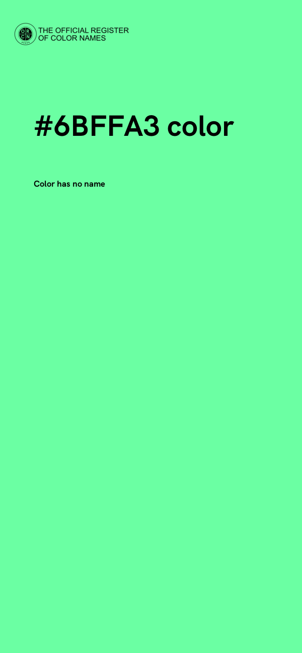 #6BFFA3 color image