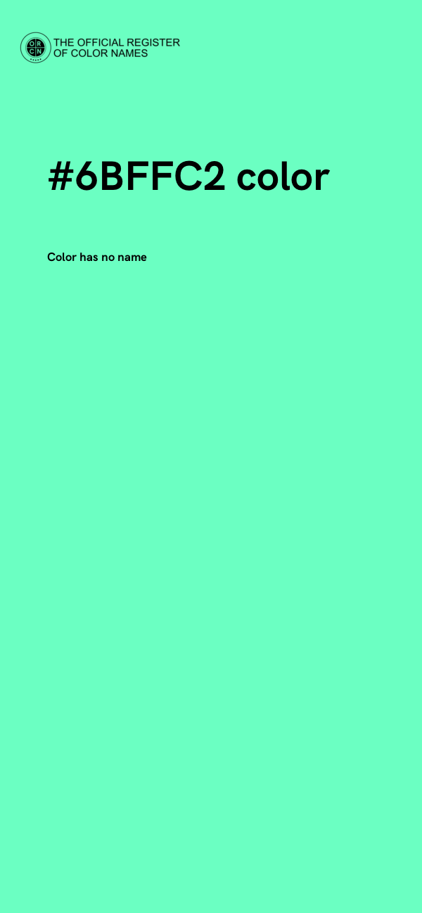 #6BFFC2 color image
