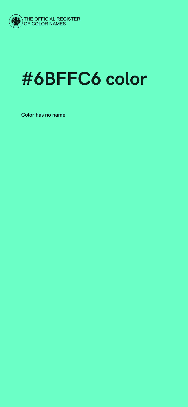#6BFFC6 color image