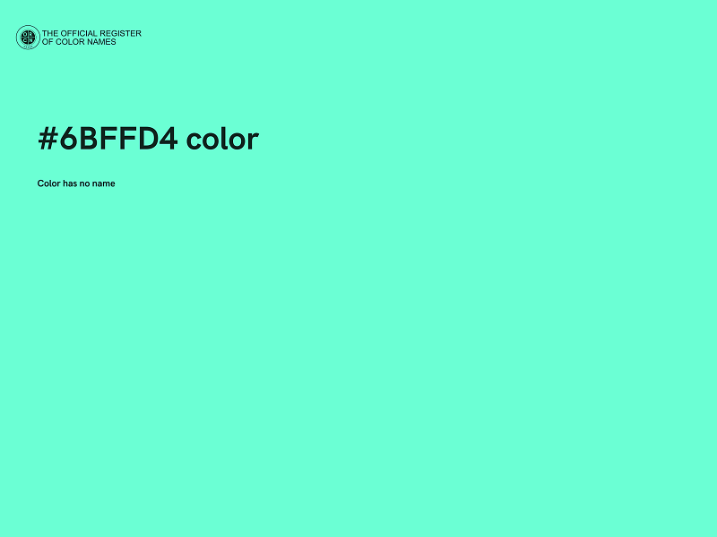 #6BFFD4 color image