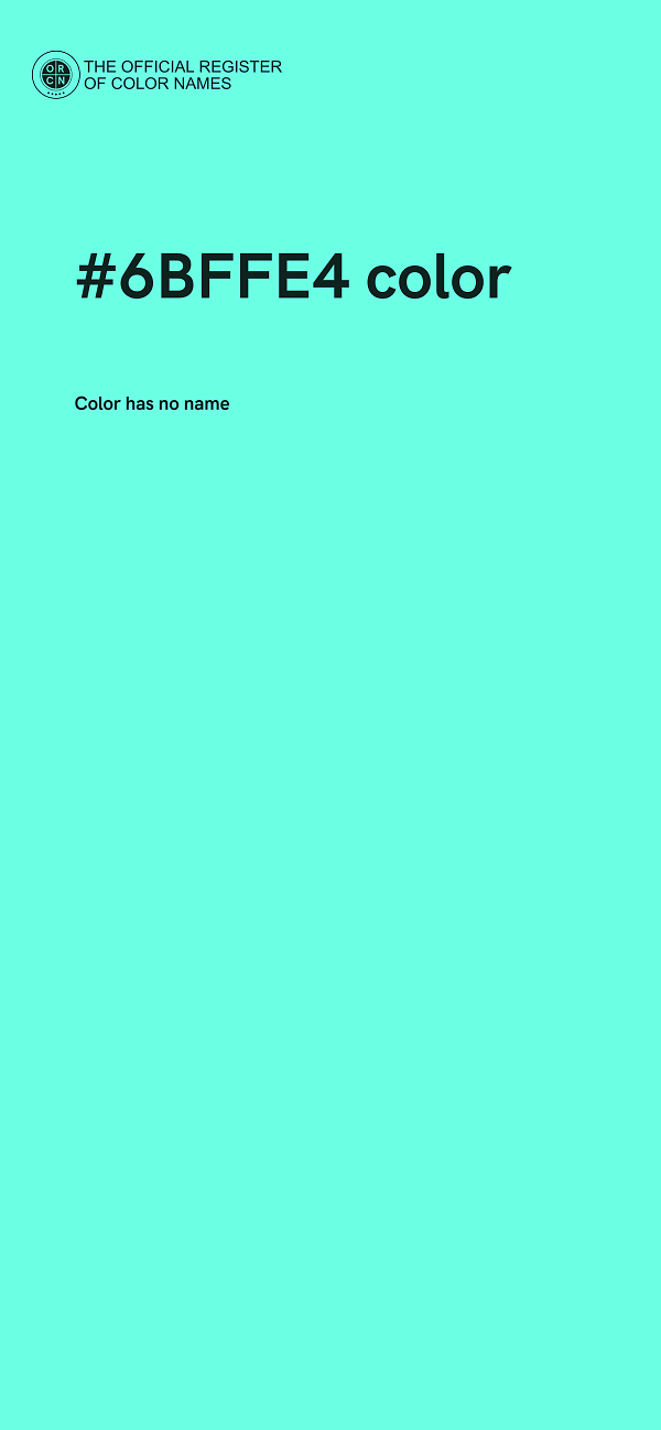 #6BFFE4 color image