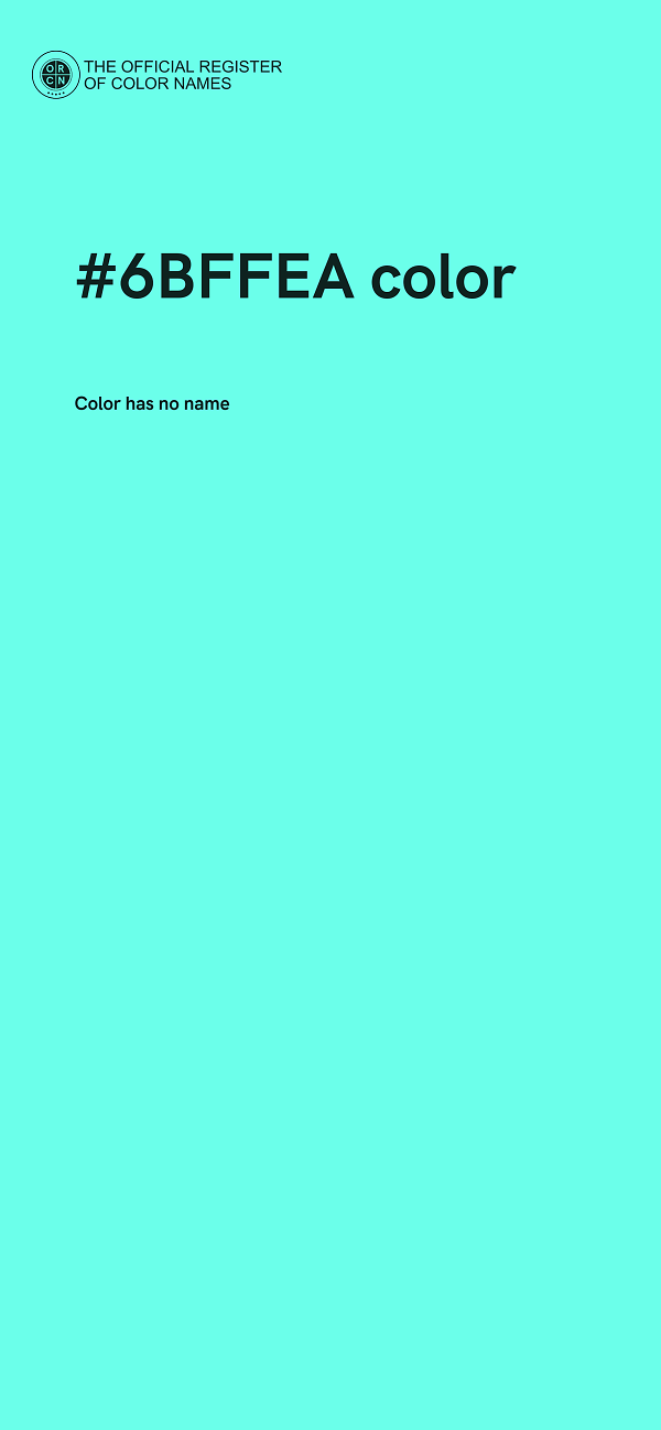 #6BFFEA color image