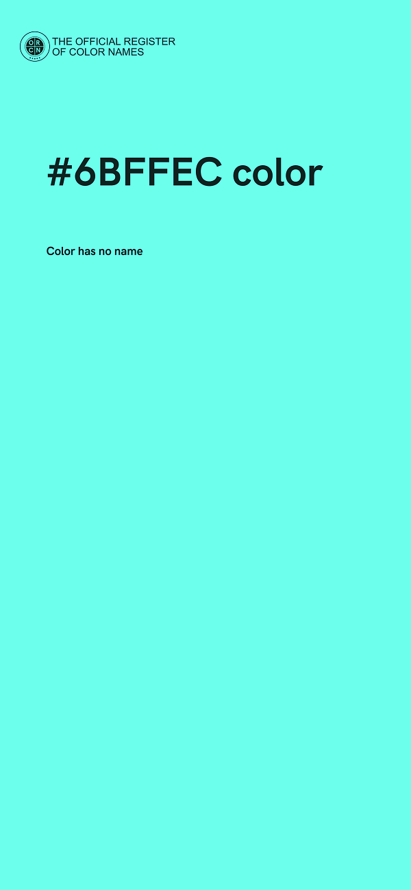 #6BFFEC color image