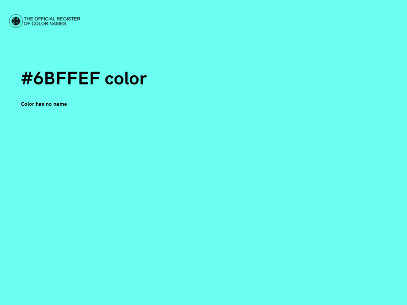 #6BFFEF color image