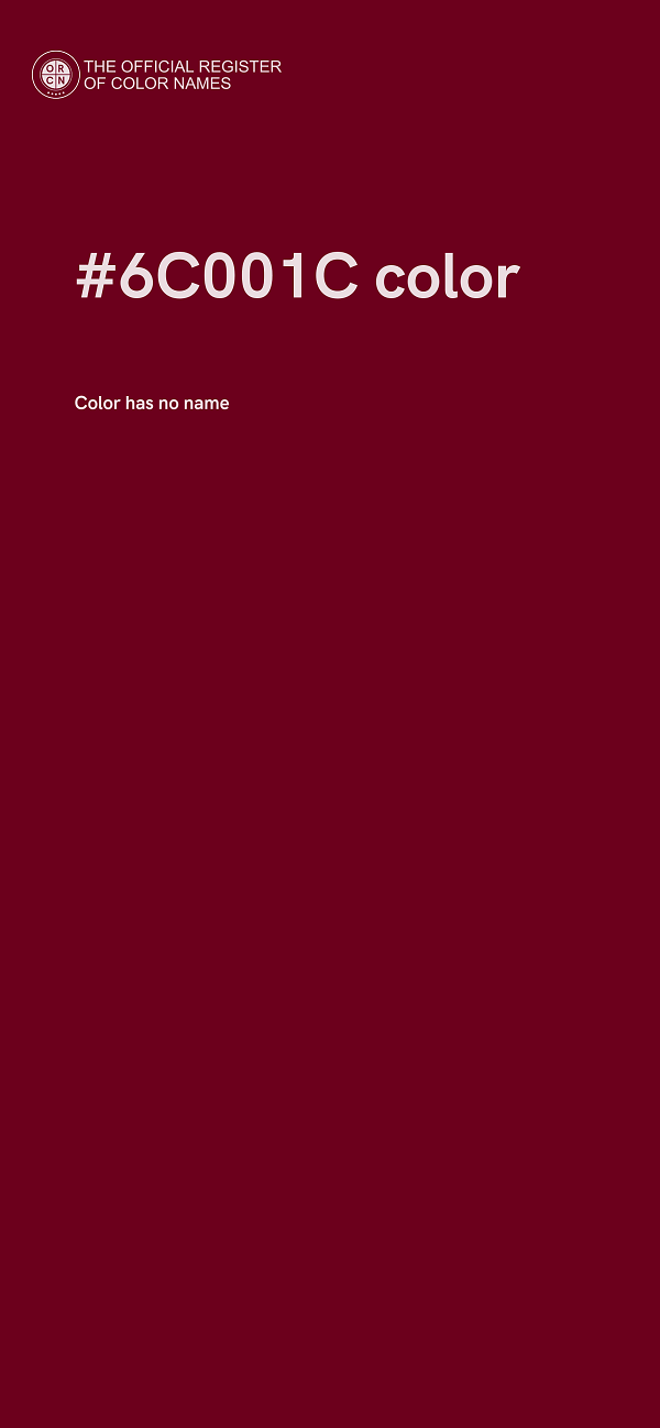 #6C001C color image