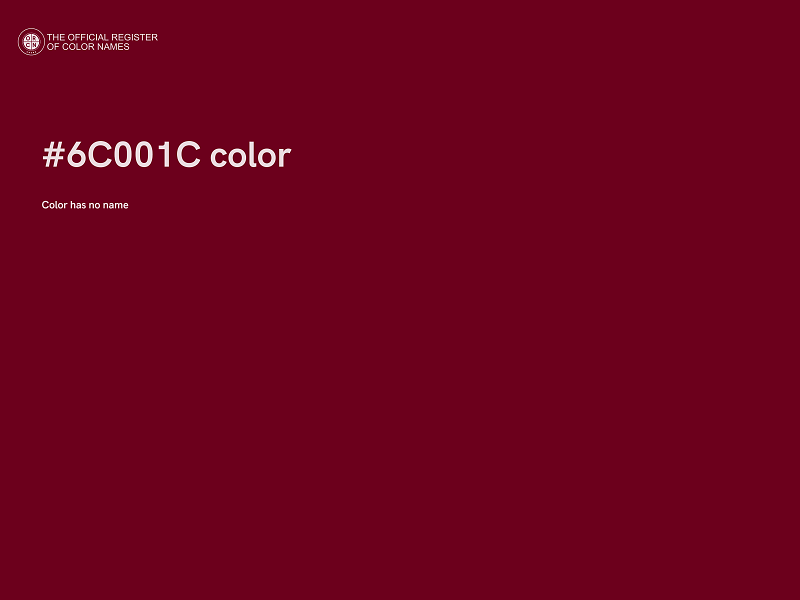 #6C001C color image