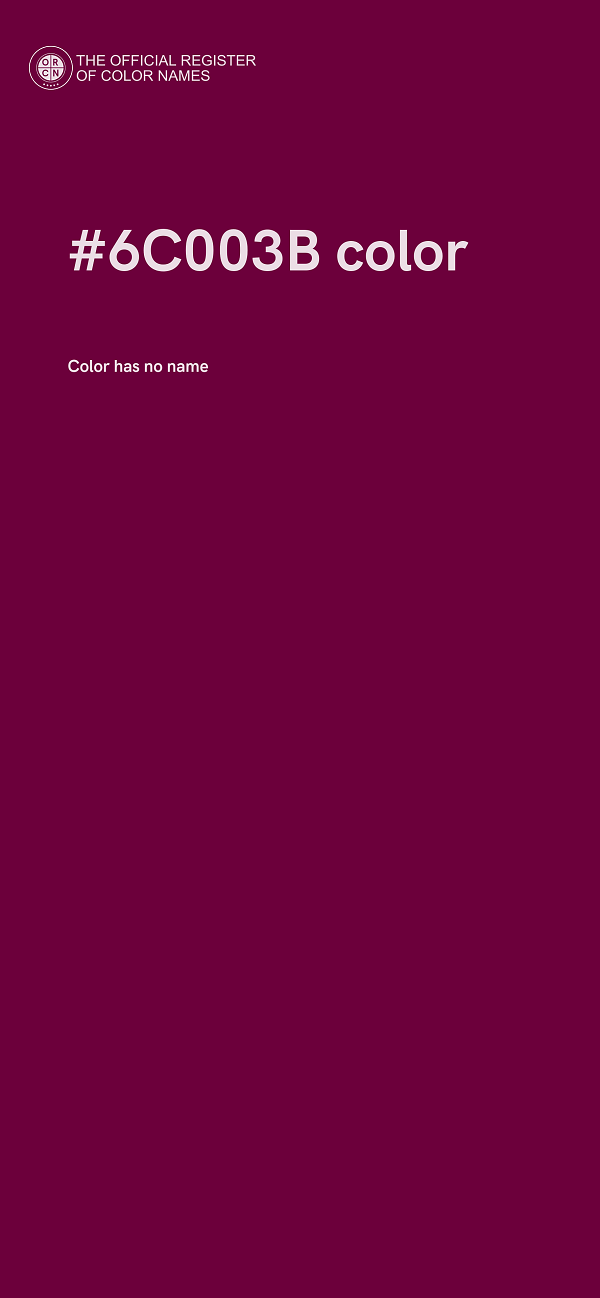 #6C003B color image