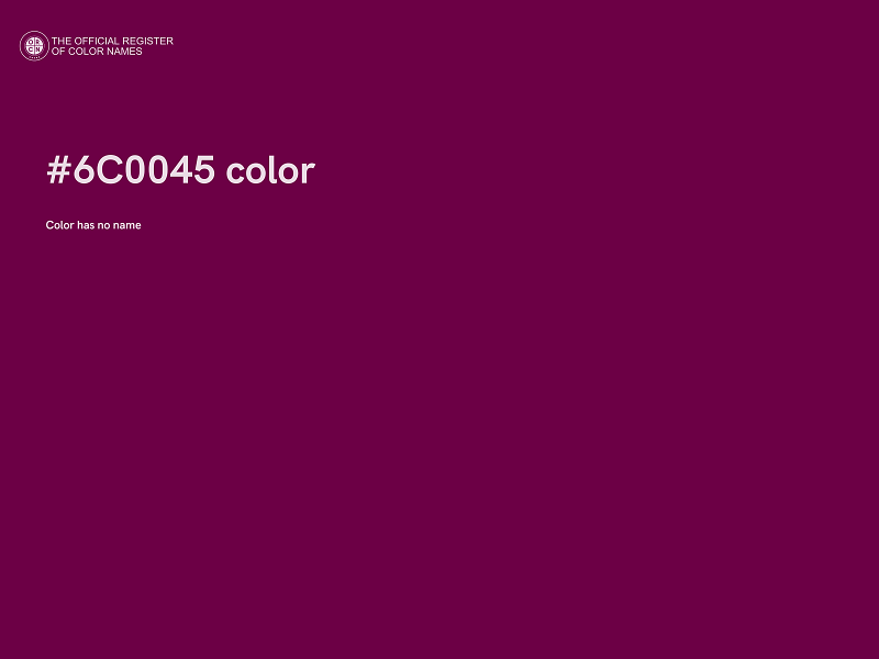 #6C0045 color image