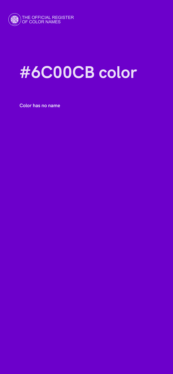 #6C00CB color image