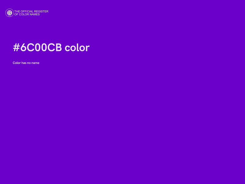 #6C00CB color image