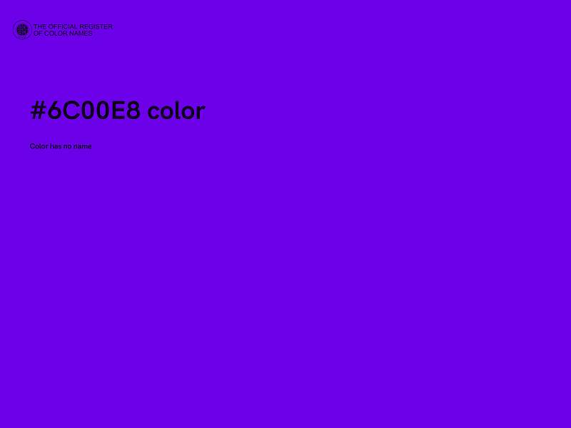 #6C00E8 color image