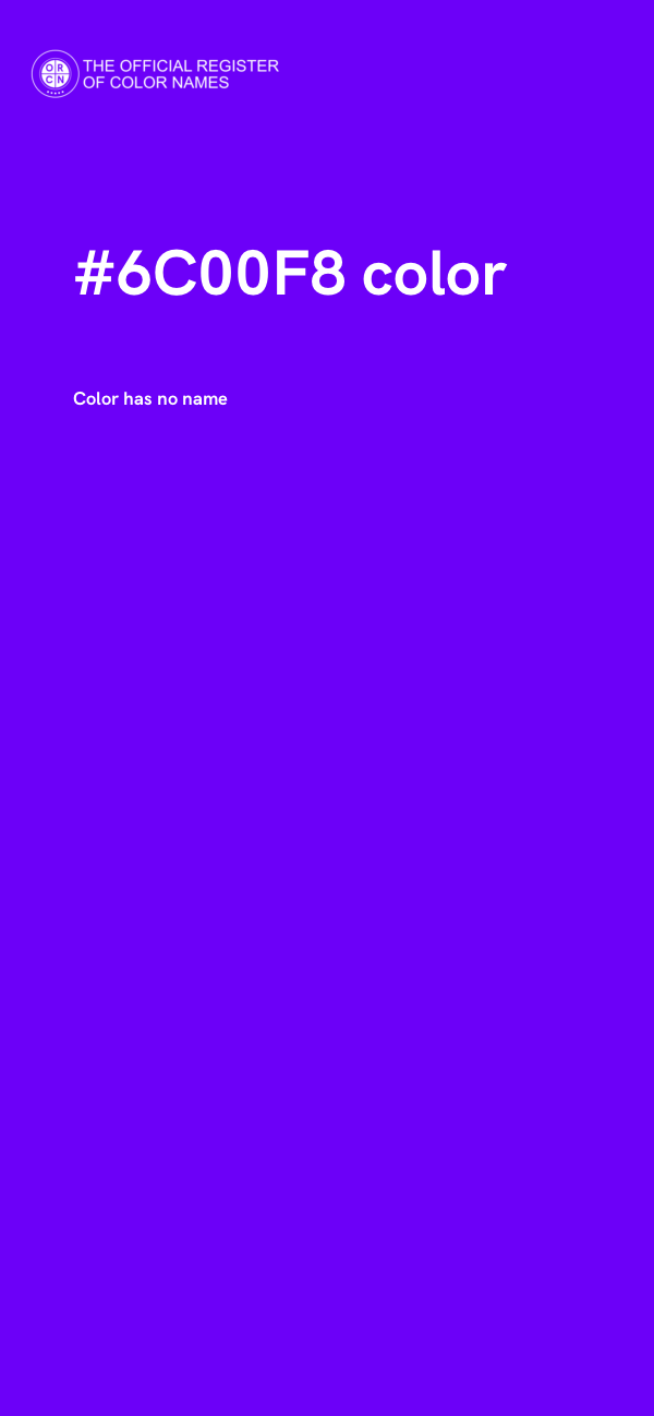 #6C00F8 color image