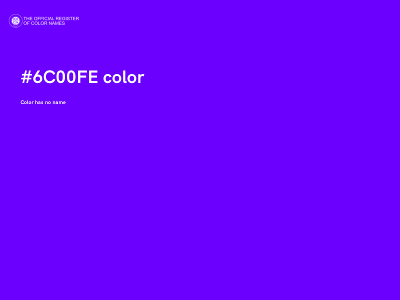 #6C00FE color image